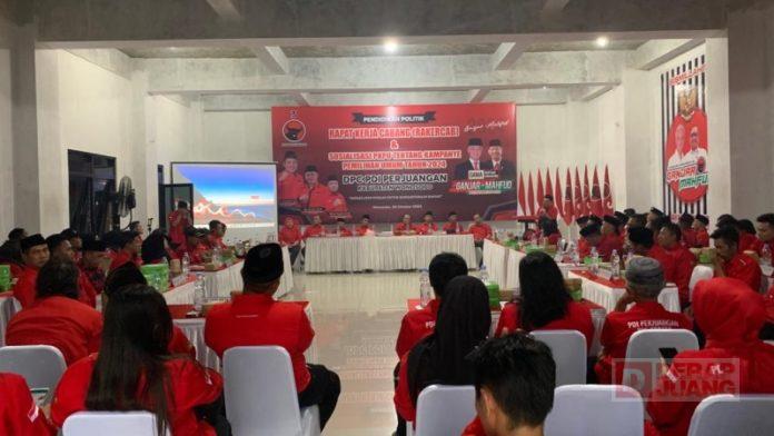 DPC PDI Perjuangan Wonosobo menggelar RAKERCAB dan di hadiri seluruh pengurus anak cabang se-Wonosobo Rakercab DPC PDI Perjuangan Wonosobo