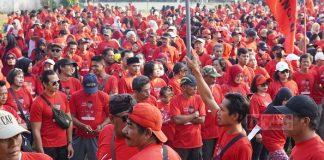 Tunjukkan Loyalitas Pasukan Bintang Dua, Ribuan Peserta Ikuti Jalan Sehat Dapil 3