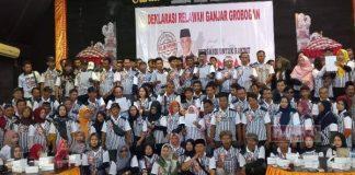 Relawan di Grobogan Bersatu, Deklarasi 'Siap Menang Mutlak Ganjar-Mahfud'