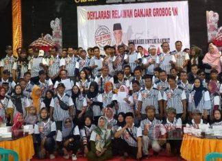 Relawan di Grobogan Bersatu, Deklarasi 'Siap Menang Mutlak Ganjar-Mahfud'