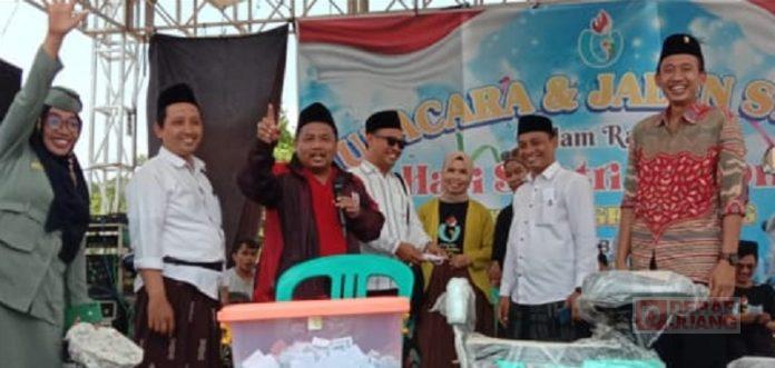 H. Ahmad Ridwan Semarakkan Hari Santri Dengan Jalan Sehat Bersama PCNU Gringsing