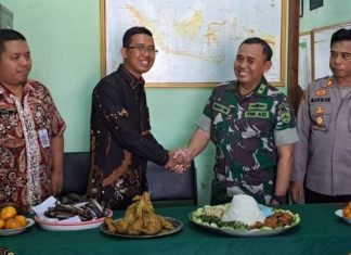 HUT TNI Ke-78, Mas Dhani Kunjungi Markas Koramil Giriwoyo