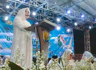 Sri Sumarni Hadiri Grobogan Beristighosah, Peringati HUT TNI dan Hari Santri