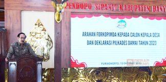 Deklarasi Damai Jelang Pilkades Serentak, dr. Budhi Beri Pesan kepada Calon Kepala Desa