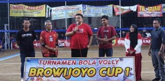 Mas Bowo Dan Mbak Evi Kompak Buka Turnamen Browijoyo Cup I
