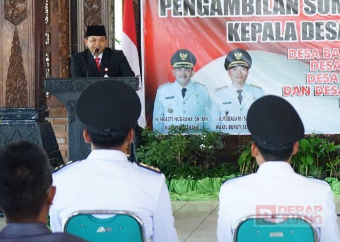 Ngesti Nugraha Ingatkan Kades Untuk Peduli Kapada Warga Yang Terdampak Kekeringan