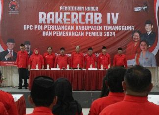 Rakercab DPC Temanggung Pastikan Mesin Partai Bergerak dalam Pemenangan Elektoral PDI Perjuangan Temanggung