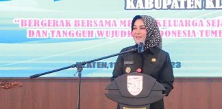 Hadiri Peringatan HKG ke-51, Sri Mulyani Ajak PKK Turunkan Stunting