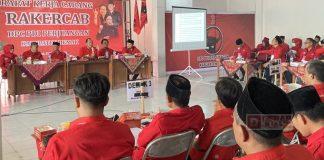 Rakercab, Banteng Kota Wali Pastikan Mesin Partai Bergerak Penuh Raih Menang Spektakuler