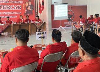 Rakercab, Banteng Kota Wali Pastikan Mesin Partai Bergerak Penuh Raih Menang Spektakuler