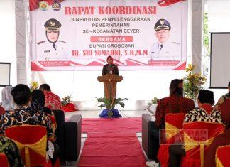 Sri Sumarni Gelar Rakor Pemerintahan Se-kecamatan Geyer