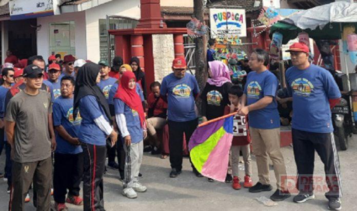 Rusdiana Hadiri Jalan Sehat dan Temu Akbar Kader Bumdesma