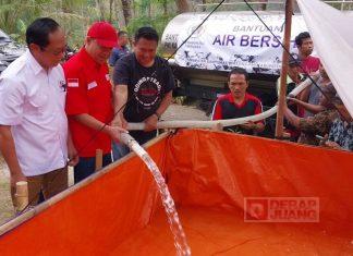 Sadewo Kirim Bantuan 15.000 liter Air Bersih