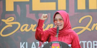 Sri Mulyani Hadiri Kirab Pemilu Kabupaten Klaten