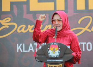 Sri Mulyani Hadiri Kirab Pemilu Kabupaten Klaten