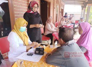 Layani Warganya, Sri Rejeki Terjun ke Posbindu