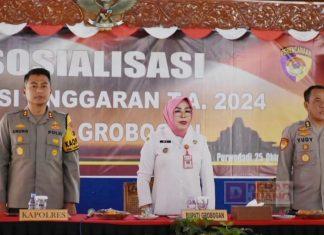 Sri Sumarni: Amakan Pemilu 2024, Pemkab Grobogan Berikan Hibah Polres 4,1 Miliar