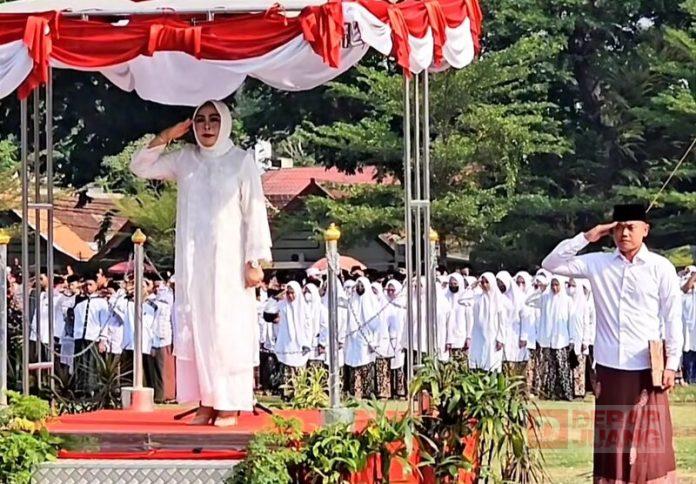 Jadi Pembina Upacara HSN, Sri Sumarni: Jadi Pembina Upacara HSN, Sri Sumarni: