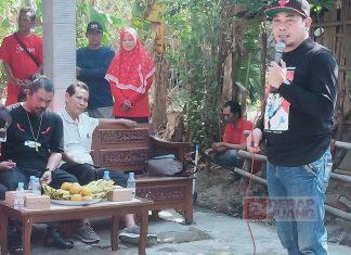 Dahono memberikan sambutan dalam acara senam sicita