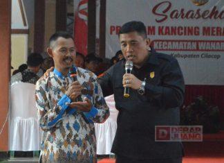 Taufik Hidayat Ngobrol Bareng Perangkat Desa Wanareja Taufik Nurhidayat