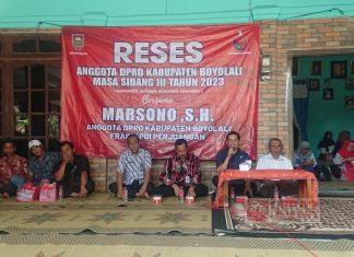 Marsono Kembali Turun Temui Konstituen Melalui Reses