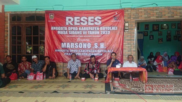 marsono kembali turun menemui konstituen dalam rangka reses