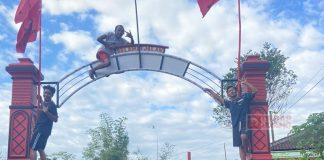 Azalea Bersamai Pemasangan Bendera Partai