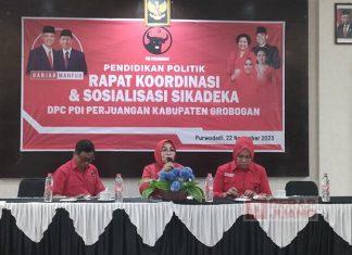 DPC Grobogan Gelar Rakor Sosialisasi Sikadeka