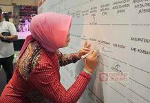 Bupati Grobogan Hadiri Deklarasi Pemilu Damai Bersama Pemprov Jateng