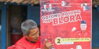 Seluruh Bintang Dua di Blora Kompak Pasang Rountag Bintang Dua Blora