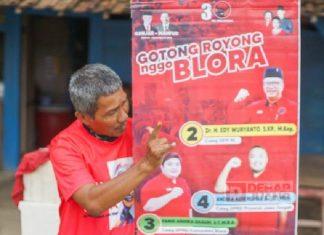 Seluruh Bintang Dua di Blora Kompak Pasang Rountag Bintang Dua Blora