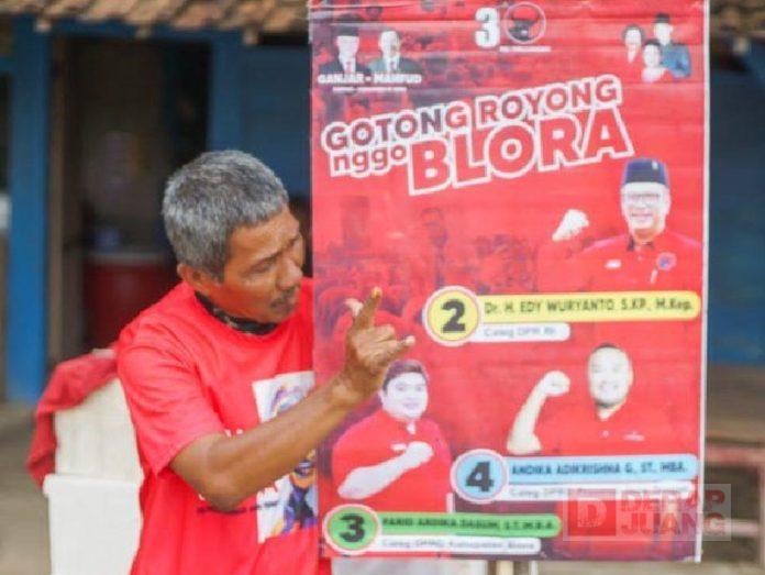 Seluruh Bintang Dua di Blora Kompak Pasang Rountag Bintang Dua Blora