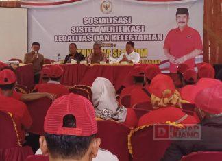 Jaga Kelestarian Hutan, Sunarna Gelar Sosialisasi SVLK