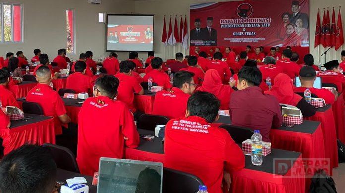 Jalani Instruksi DPD Partai, DPC Banyumas Lakukan Rakor Pembentukan Komandan Tempur Bintang Satu dan Gugus Tugas3 DPC