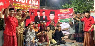 Perkuat Pasukan, Mas Fendy Temui Tim Pemenangan Mas Fendy saat menggelar rapat internal tim pemenangan wilayah tempur