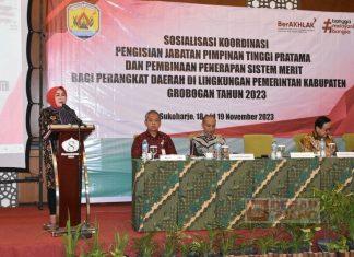 Terapkan Sistem Merit, Sri Sumarni Buka Soskor Pengisian Jabatan Pimpinan Tinggi Pratama Terapkan Sistem Merit, Sri Sumarni Buka Soskor Pengisian Jabatan Pimpinan Tinggi Pratama