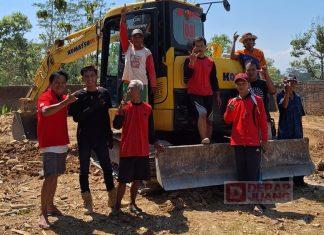 Suprapto Inisiasi Pembuatan Lapangan Voli