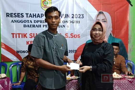 Titik Sugiyarti Perjuangkan Gelar Serap Aspirasi Titik Sugiyarti Perjuangkan Gelar Serap Aspirasi