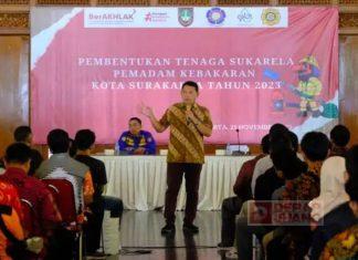 Wakil Walikota Surakarta, Bentuk dan Kukuhkan 540 Relawan Pemadam Kebakaran untuk Tindakan Preventif