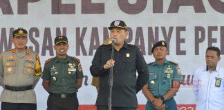 Apel Siaga Pemilu Damai, Taufik Apresiasi Bawaslu Cilacap Apel Siaga Pemilu Damai, Taufik Apresiasi Bawaslu Cilacap