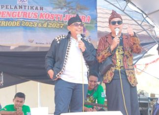 Andang Hadiri Pengukuhan Ketua Kosti Kabupaten Jepara 