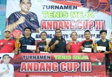 Turnamen Tenis Meja Andang Cup 3 2023, Diikuti Peserta Berbagai Daerah Turnamen Tenis Meja Andang Cup 3 2023, Diikuti Peserta Berbagai Daerah