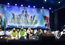 Ristawati Hadiri Ansor Bersholawat di Alun-alun Karanganyar