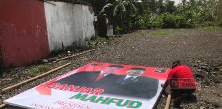 Bakar Semangat Barisan, APK Ganjar-Mahfud dipasang di Posko Merdeka APK