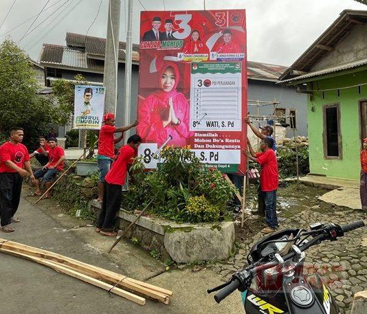 Barisan Sigap Pasang APK, Wati : Keseriusan Kami Untuk Menuju Hattrick