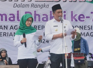 Bupati Magelang Menghadiri Acara Doa Bersama dan Sejuta Puisi Untuk Palestina