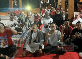 Banteng Grobogan Gelar Nobar Capres-cawapres Di Seluruh Posko Merdeka