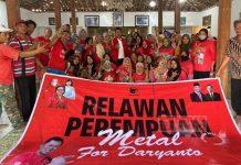 Perkuat Barisan, Daryanto Bentuk Relawan Perempuan
