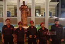 Turut Amankan Malam Natal, Satgas Cakrabuana Kota Pekalongan Ikut Jaga Gereja