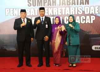 Hadiri Pelantikan Pj Sekda Cilacap, Taufik Harap Netralitas di Kalangan ASN Terus Terjaga